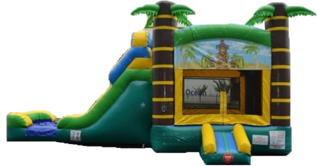 Tiki Waterslide Bounce Combo Tiki Waterslide Bounce Combo